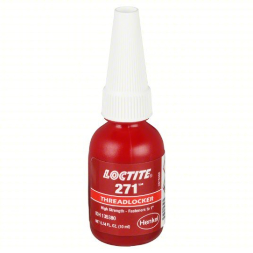 (10) BOTTLES OF HIGH STRENGTH THREADLOCKER