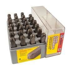 (1) SET OF HEAVY DUTY LETTER STAMPS