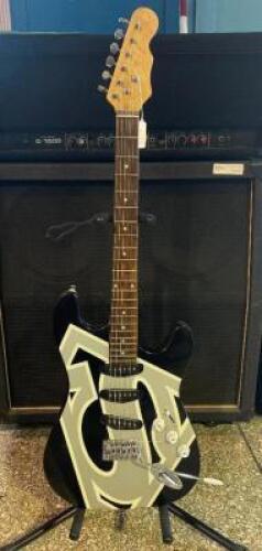 SUPER MAN SYMBOL ELECTRIC GUITAR