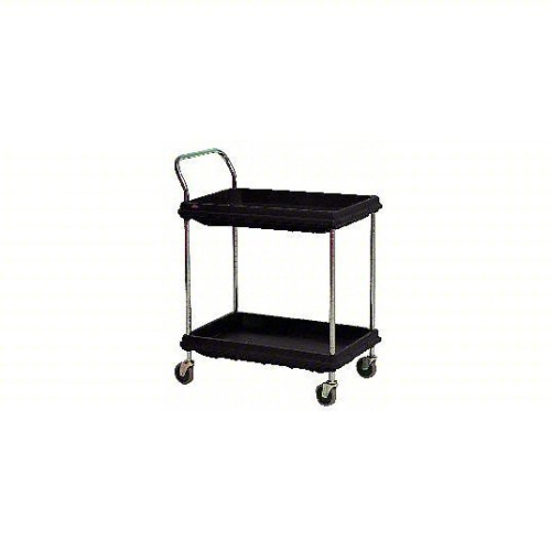(1) UTILITY CART WITH LIPPED SHELVES