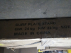 (1) SURFACE PLATE STAND - 2