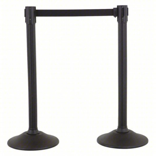 (1) BARRIER POST WITH BELT