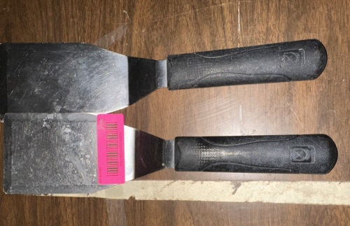 (2) STAINLESS TURNERS