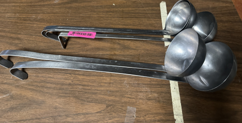(5) ASSORTED STAINLESS LADLES