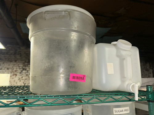 (2) ASSORTED PLASTIC CONTAINERS.