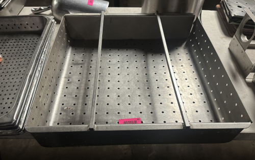 HEAVY DUTY STAINLESS SINK INSERT SLOTTED