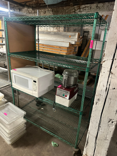 48" X 24" FOUR TIER WIRE SHELF.