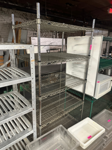 36" X 24" FIVE TIER WIRE SHELF.
