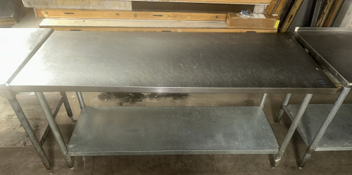 72" X 30" STAINLESS TABLE