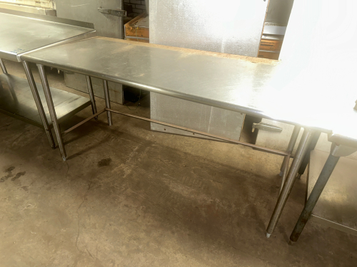 60" X 30" ALL STAINLESS TABLE.