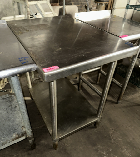 36" X 24" ALL STAINLESS TABLE