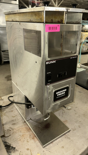 BUNN COMMERCIAL COFFEE GRINDER.