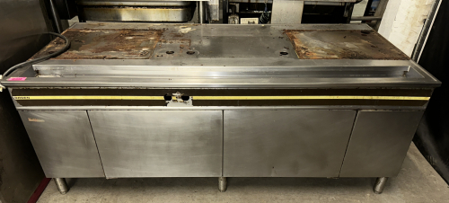 8' HEAVY DUTY STAINLESS KETTLE STAND.