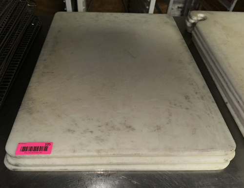 (3) 24" X 18" PLASTIC CUTTING BOARDS.