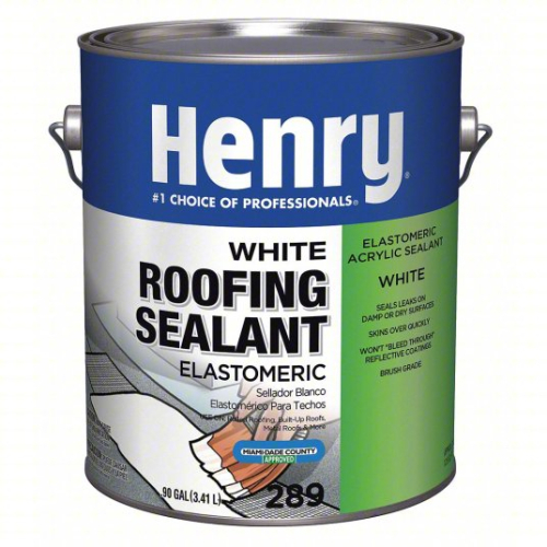 (2) WHITE, ELASTOMERIC ROOF SEALANT