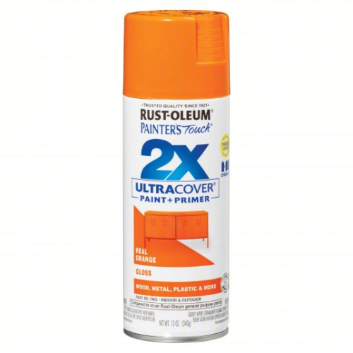 (4) ORANGE SPRAY PAINT