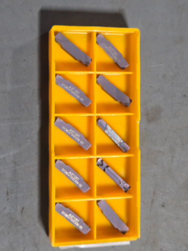 (10) CARBIDE GROOVING INSERTS