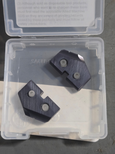 (8) SPADE DRILL INSERTS