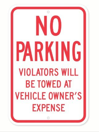 (1) STREET SIGN