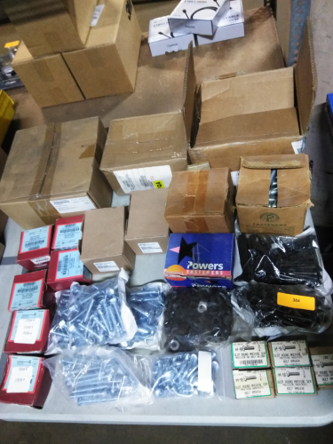 (1) TABLE OF MISC NUTS AND BOLTS