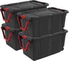 (4) STORAGE TOTES