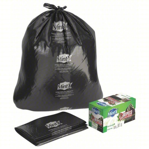 (1) CASE OF (500) RODENT REPELLENT TRASH BAGS
