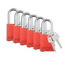 (6) LOCKOUT PADLOCK