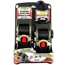 (1) SET OF (2) RETRACTABLE RATCHETING TIE-DOWNS