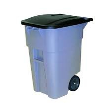 (1) TRASH CAN WITH LID