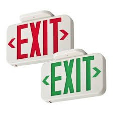 (1) LED EXIT SIGN