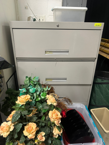 FOUR DRAWER METAL LATERAL FILE CABINET
