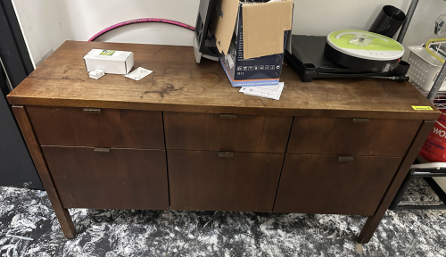 72" WOODEN CREDENZA