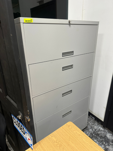 FOUR DRAWER METAL LATERAL FILE CABINET