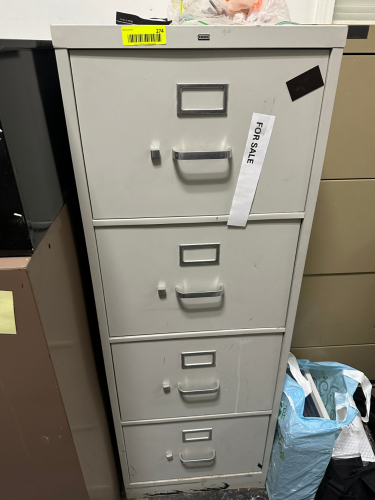 FOUR DRAWER METAL FILE CABINET