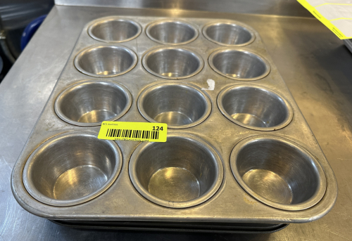 (2) TWELVE GROUP MUFFIN PANS,