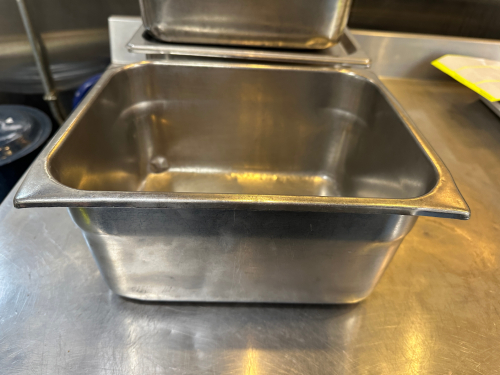(3) HALF SIZE STAINLESS INSERT