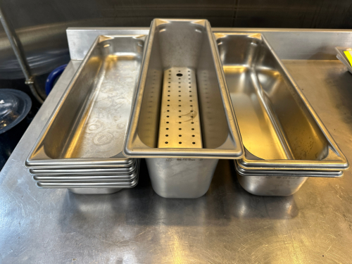 (7) LONG STAINLESS INSERTS.