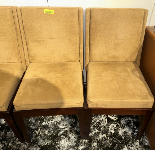 (12) TAN UPHOLSTERED CHAIRS