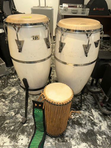 (3) ASSORTED DRUMS.