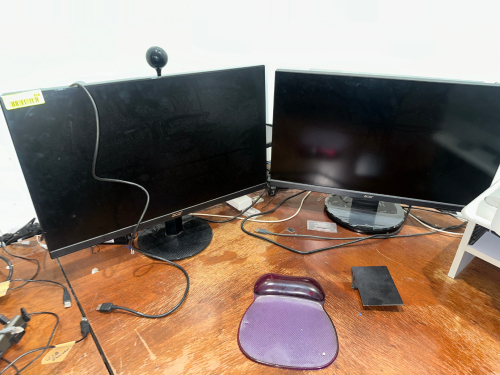 (2) 20" MONITORS.