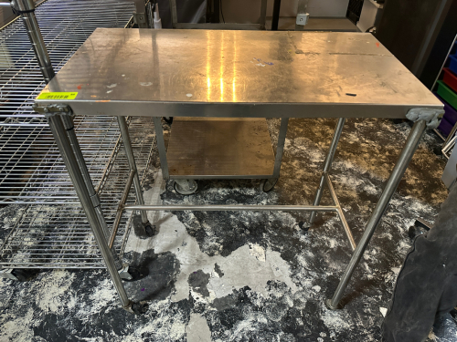24" X 12" STAINLESS CART / STAND,