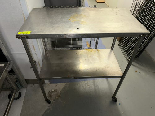 24" X 12" STAINLESS CART / STAND,