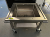 24" X 24" ALL STAINLESS SINK ON CASTERS