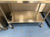 REGENCY 48" X 30" STAINLESS TABLE W/ BACK SPLASH. - 3
