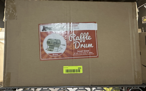 RAFFLE DRUM - NEW IN THE BOX.
