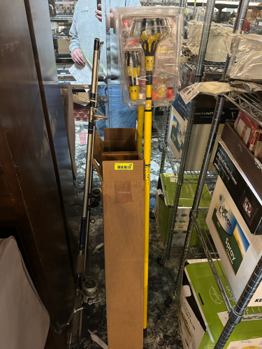 LIGHT BULB TOOL AND FISHING ROD.