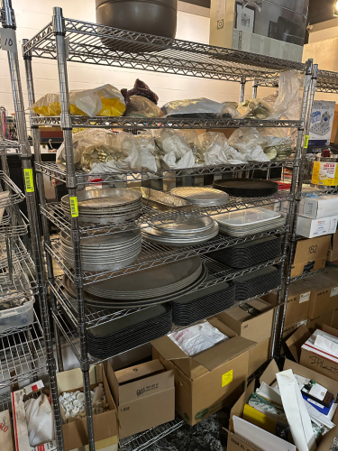 48" X 14" EIGHT TIER WIRE SHELF.