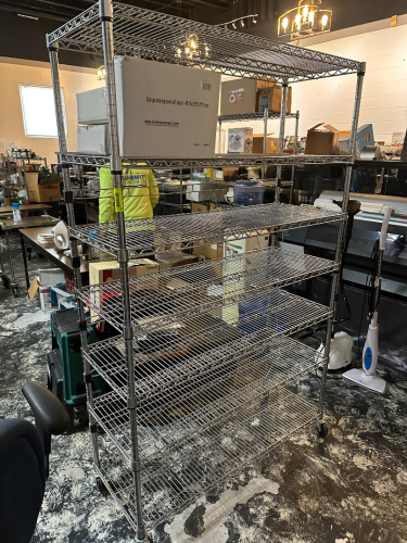 48" X 14" SEVEN TIER WIRE SHELF