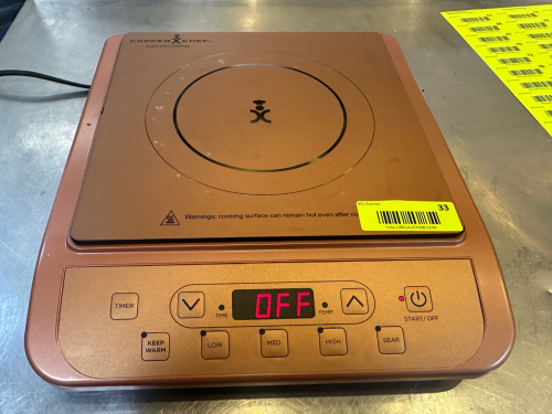COPPER CHEF SINGLE BURNER INDUCTION BURNER
