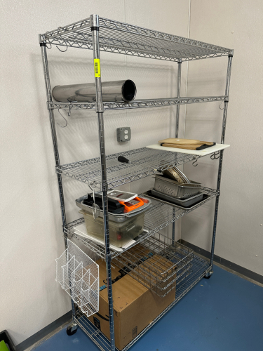 48" X 14" FIVE TIER WIRE SHELF